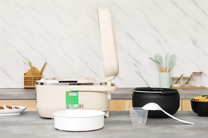 Nồi cơm điện cao tần Sharp KS-IH10IX-WH 1 lít màu trắng