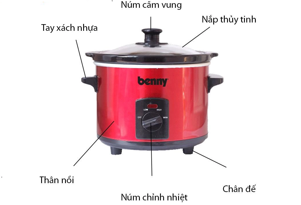 Nồi hầm nấu chậm BENNY dung tích 3.5L BSL-35A