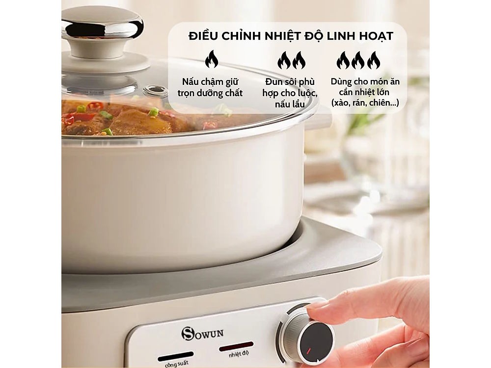 Nồi lẩu điện Sowun SW6023 5 lít