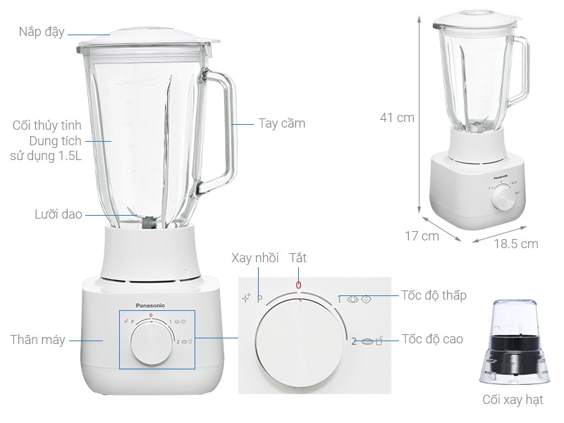 Máy xay sinh tố đa năng Panasonic MX-EG5311WRA