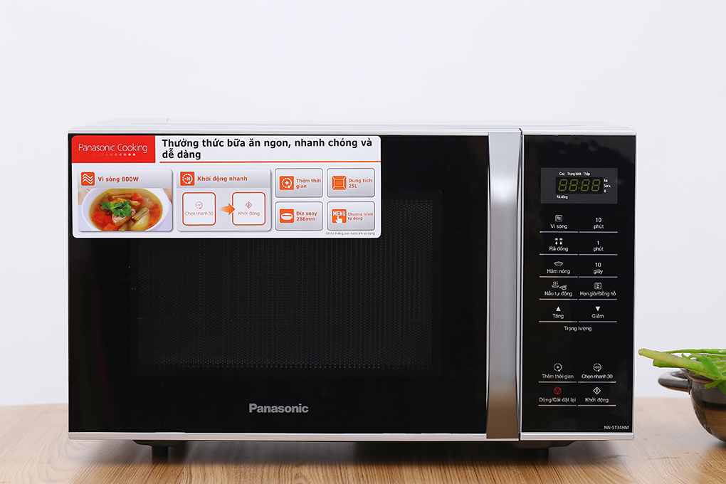 Lò vi sóng Panasonic NN-ST34HMYUE 25 lít không nướng