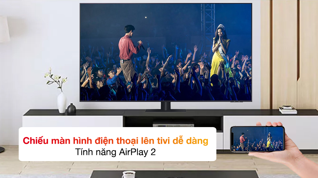 Tivi Samsung QA55Q70BAKXXV QLED 4K 55 inch 2022