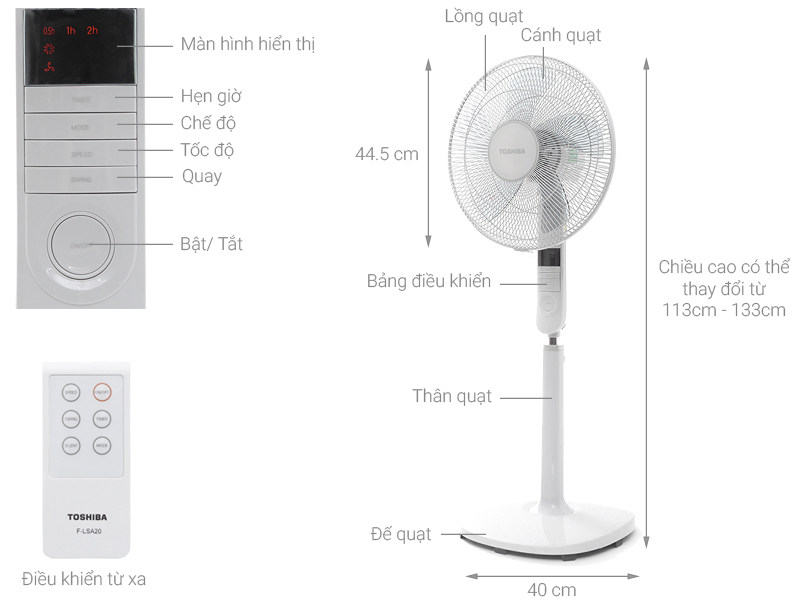 Quạt cây Toshiba F-LSA20(H)VN