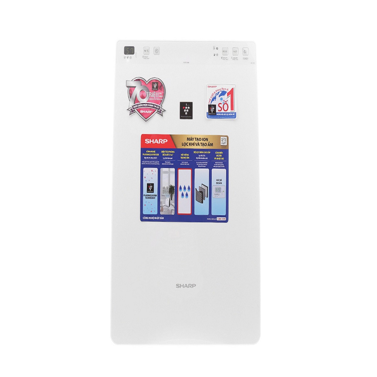 Máy lọc không khí Sharp KC-F30EV-W 27W kết hợp tạo ẩm