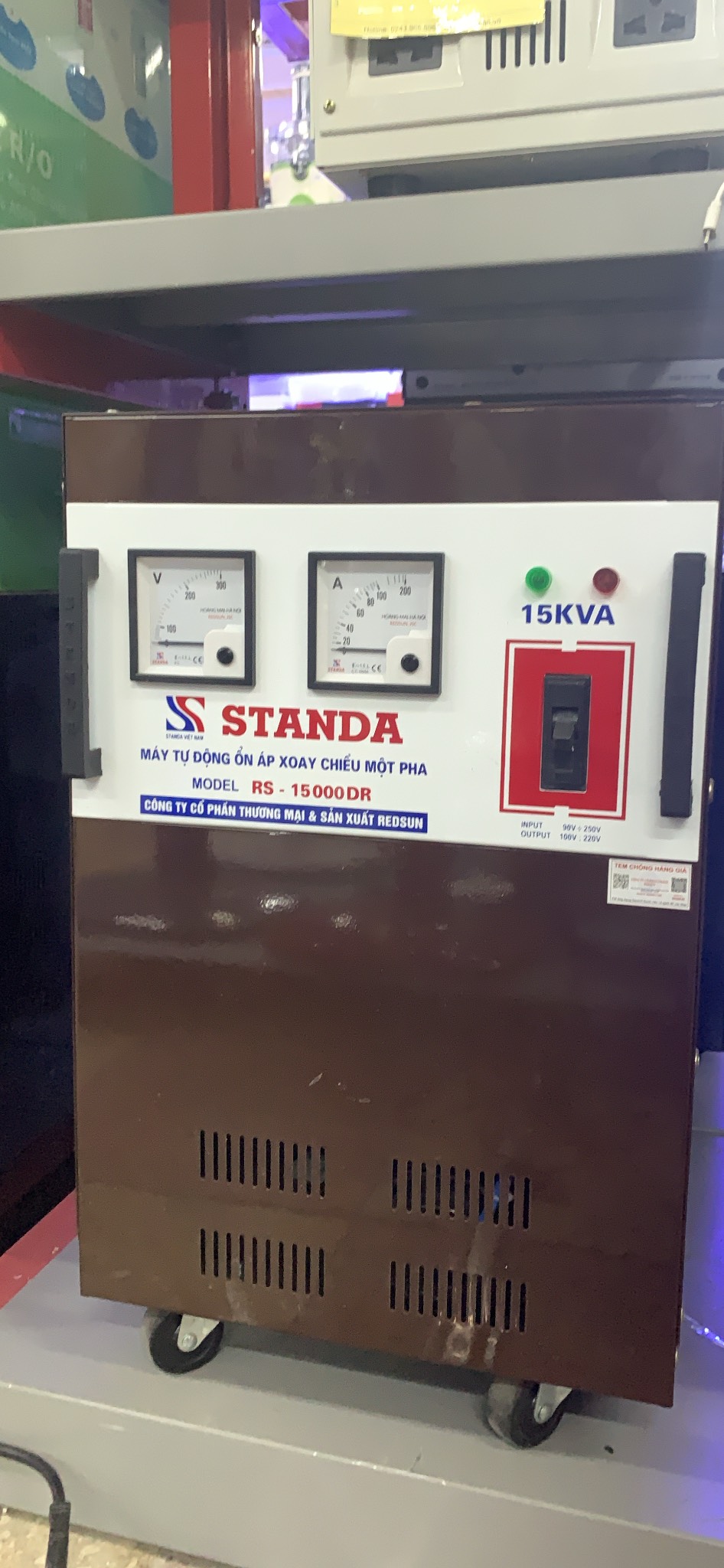 Ổn áp Standa RS15000DRII DẢI 90-250v