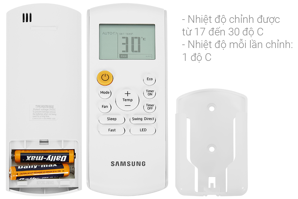 Điều hòa Samsung 1 chiều Inverter 9000Btu AR09TYHQASINSV