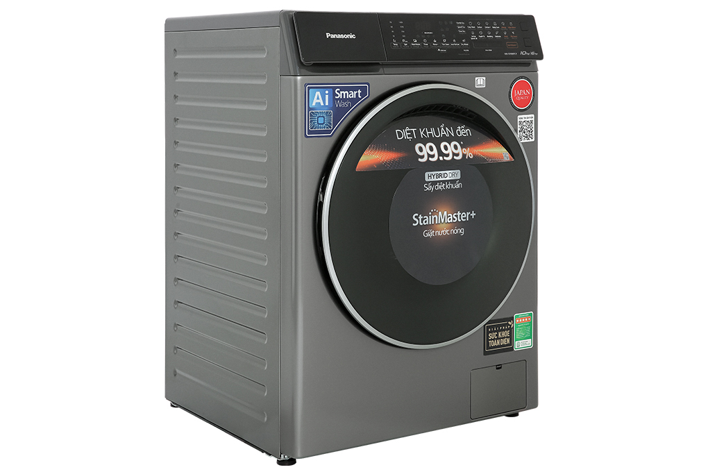 Máy giặt Panasonic NA-S106FC1LV tích hợp sấy Inverter 10 kg