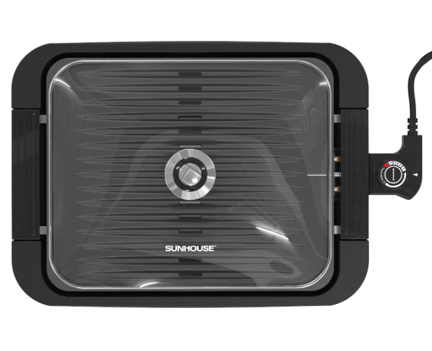 Vỉ nướng điện Sunhouse SHD4604 1700W có nắp kính