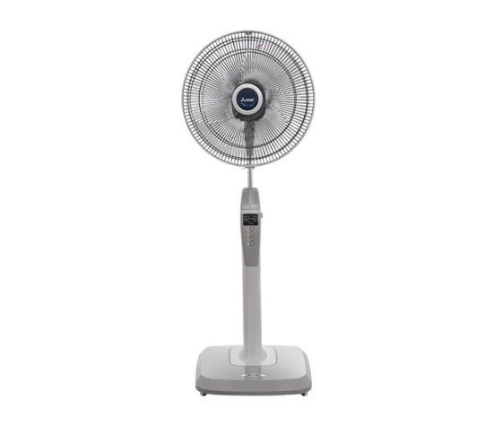Quạt cây MITSUBISHI LV16-RB-SFGY 47W 3 cánh màu ghi nhạt có điều khiển từ xa