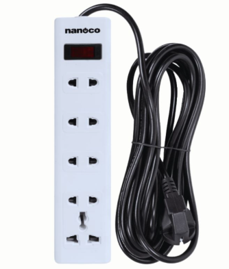 Ổ cắm Nanoco NES4213-5S1 dây 5 mét
