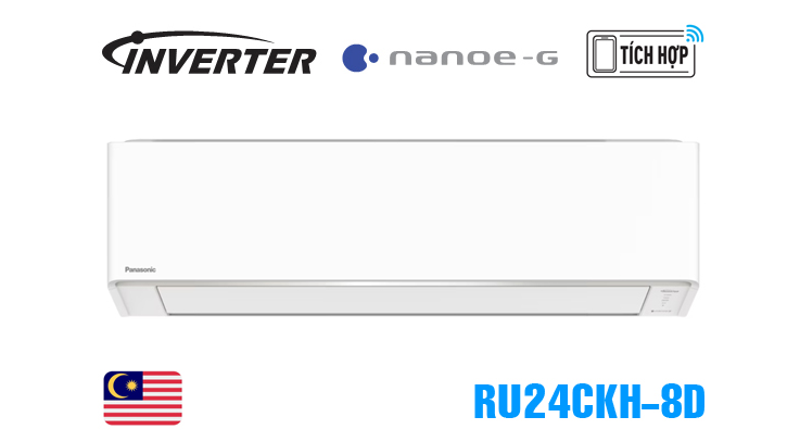 Điều hòa Panasonic 1 chiều 24000BTU Inverter R32 CS/CU-RU24CKH-8D tiêu chuẩn  mới 2026