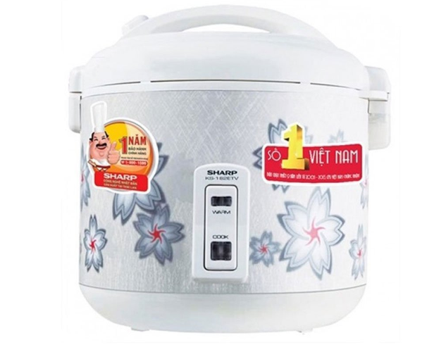 Nồi cơm điện Sharp KS-N182ETV"SW" 1.8 lít Thái Lan