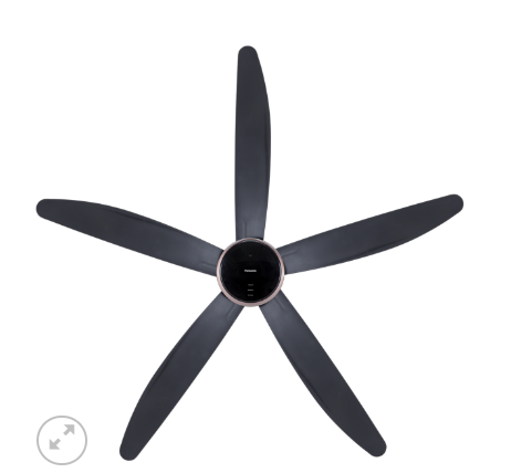 Quạt trần Panasonic F-60FEN 5 cánh màu đen 9 độ gió