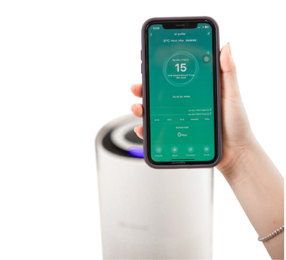 Máy lọc không khí Lumias Bulma Pro 45W dùng cho phòng 55m2