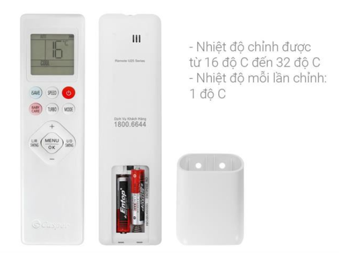 Điều hòa Casper 1 chiều 9000BTU inverter QC-09IU36
