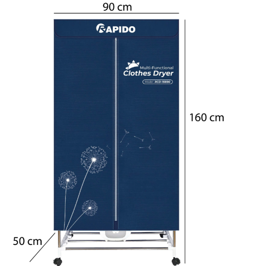 Tủ sấy quần áo Rapido RCD15B90 1500W nút vặn cơ