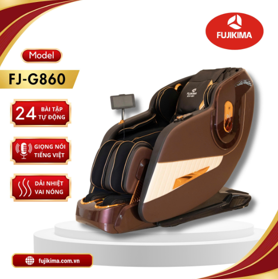 Ghế massage Fujikima FJ-G860 (FJ-450) điều khiển giọng nói tiếng Việt