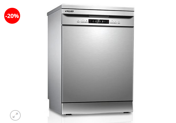 Máy rửa bát Kocher KDEU-8835 15 bộ độc lập, hé cửa nhập Malaysia