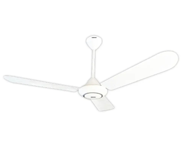 Quạt trần Nanoco NCF5631-W 3 cánh 80w hộp số nổi trục dài