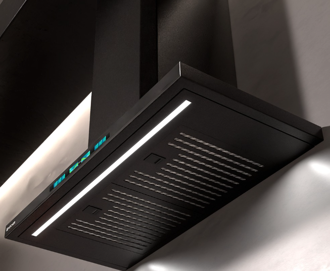 Máy hút mùi Kocher LUVIA BLACK chữ T 70cm 1150m3/1h màu đen