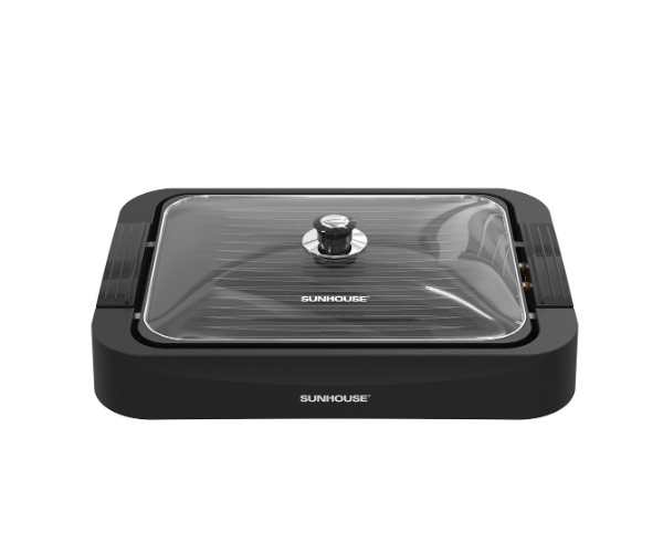 Vỉ nướng điện Sunhouse SHD4604 1700W có nắp kính