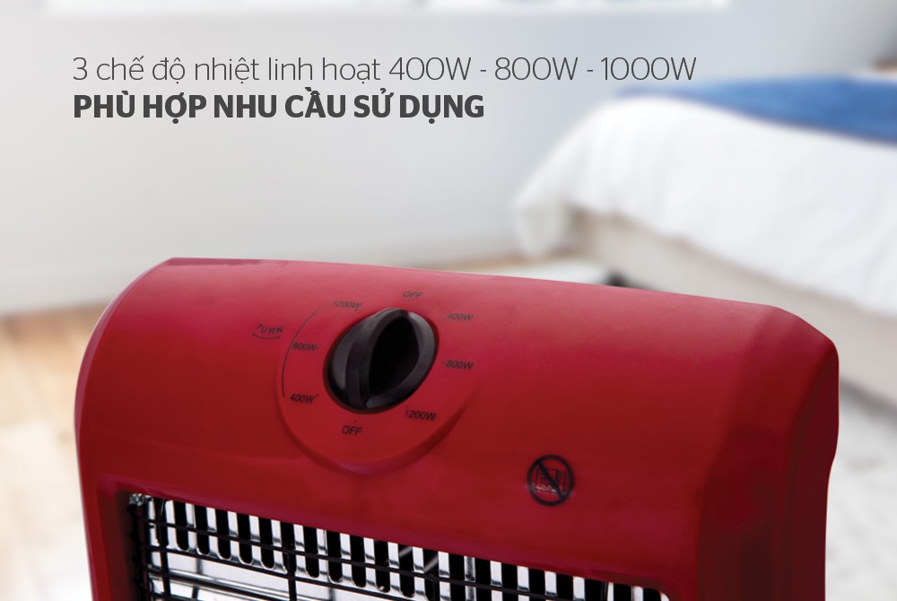 Máy sưởi Sunhouse 3 bóng SHD7016