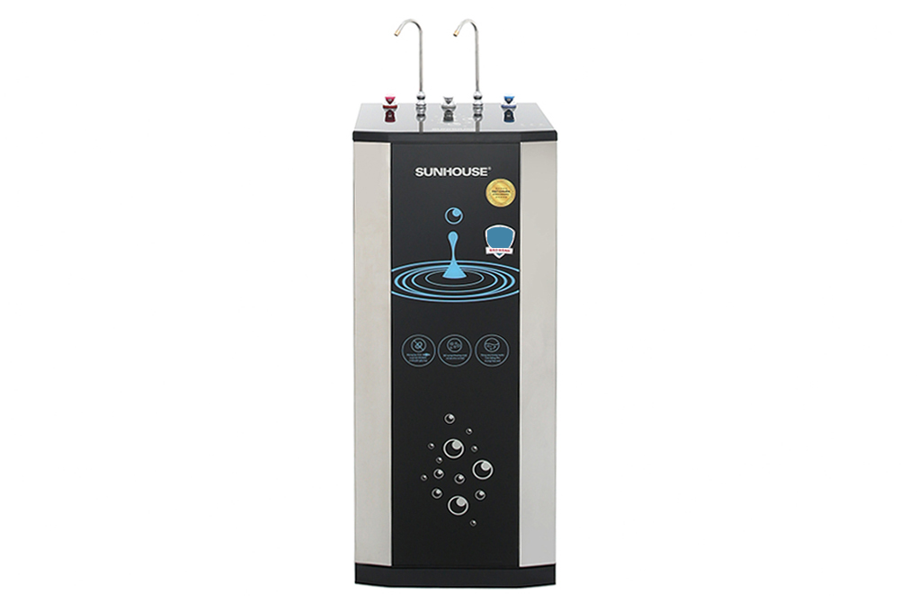 Máy lọc nước  RO Sunhouse SHR76210CK nóng lạnh nguội chip 10 cấp lọc 2 vòi