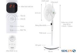 Quạt cây Toshiba 9 cánh F-LSD10(H)VN 60W có điều khiển từ xa