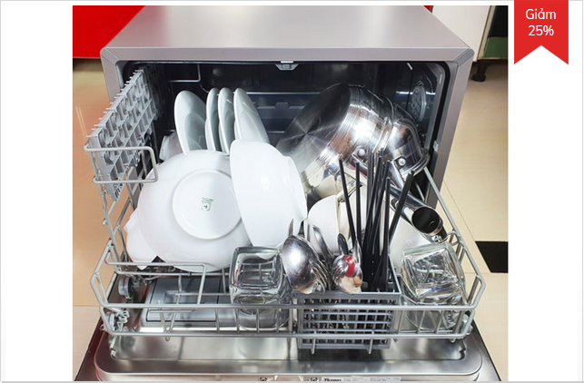 Máy rửa bát Texgio Dishwasher TG-DT2026 Mini 6 Bộ