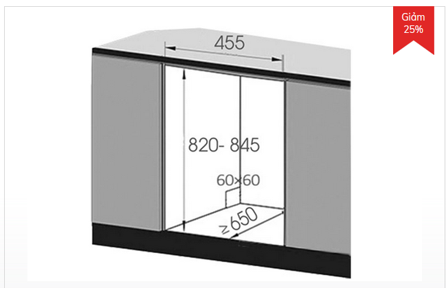 Máy rửa bát Texgio Dishwasher TG-W45A3A/401L - 9 Bộ