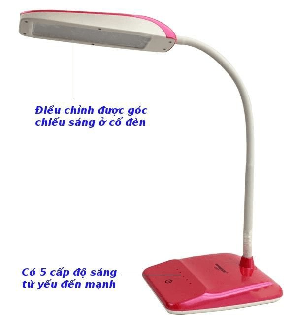 Đèn bàn chống cận Tiross TS57 cảm ứng có pin sạc