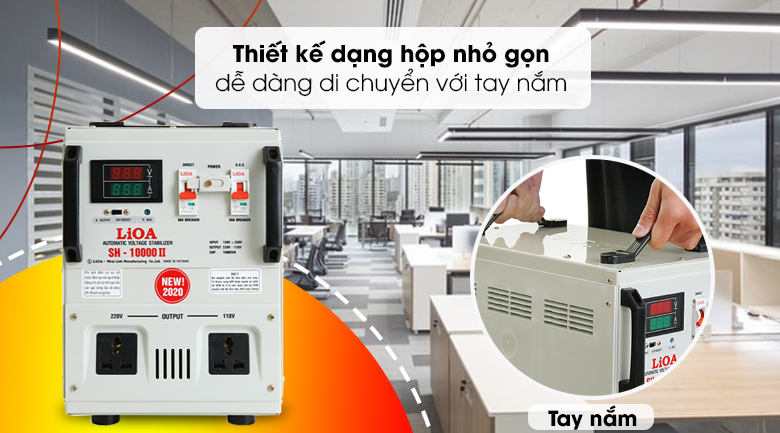 Ổn áp LiOA SH-10000II 10kVA dải 150-250V