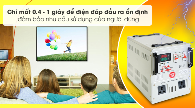 Ổn áp LiOA SH-10000II 10kVA dải 150-250V