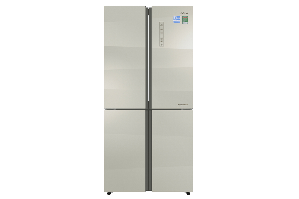 Tủ lạnh AQUA AQR-IG525AM(SG) 516L inverter màu vàng