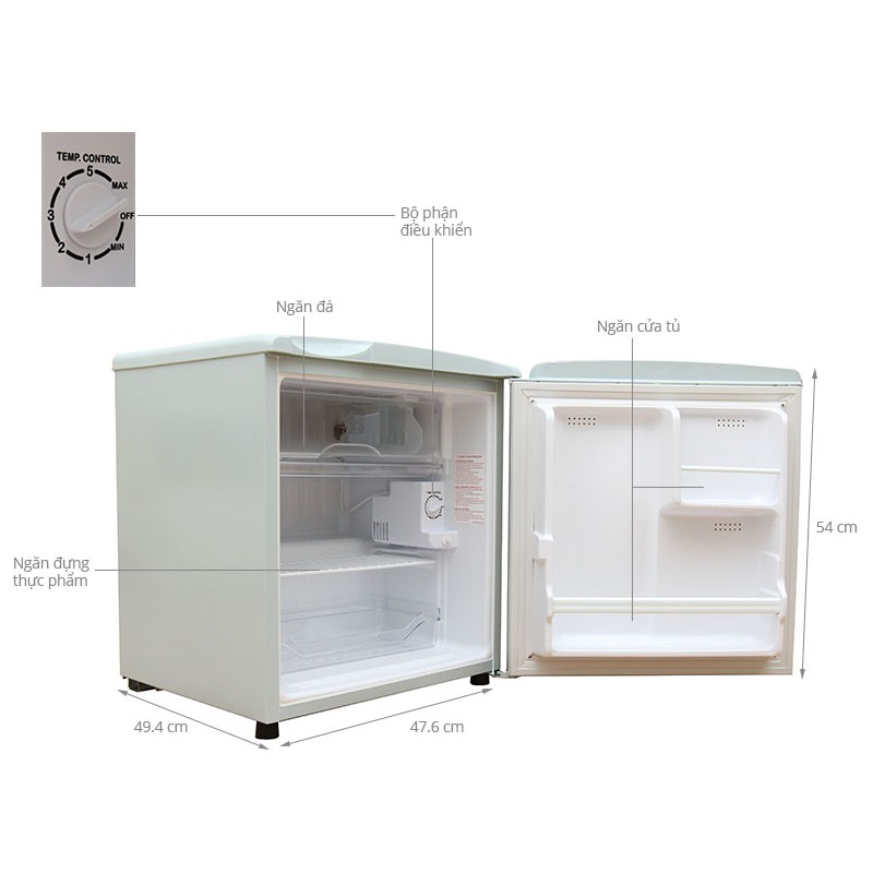 Tủ lạnh Electrolux EUM0500SB 50L