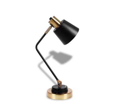 Đèn bàn Nanoco NDKC04IB màu đen đồng