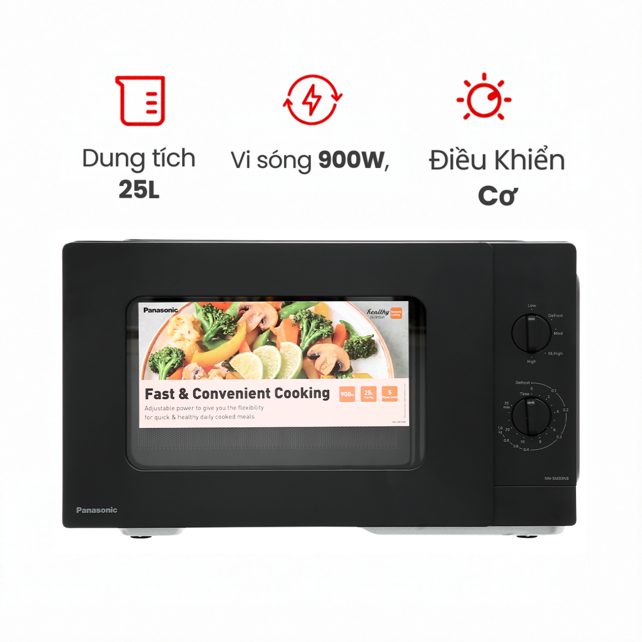 Lò vi sóng Panasonic NN-SM33NBYUE 25 lít không nướng