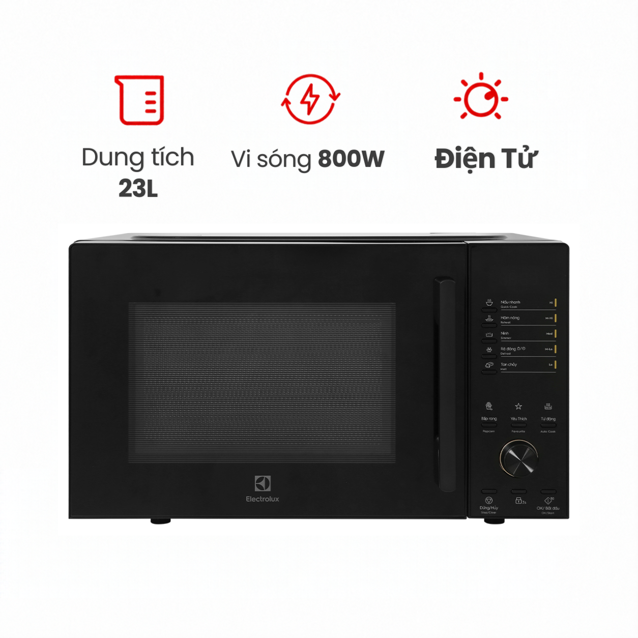Lò vi sóng Electrolux EMM23D22B 23 lít không nướng