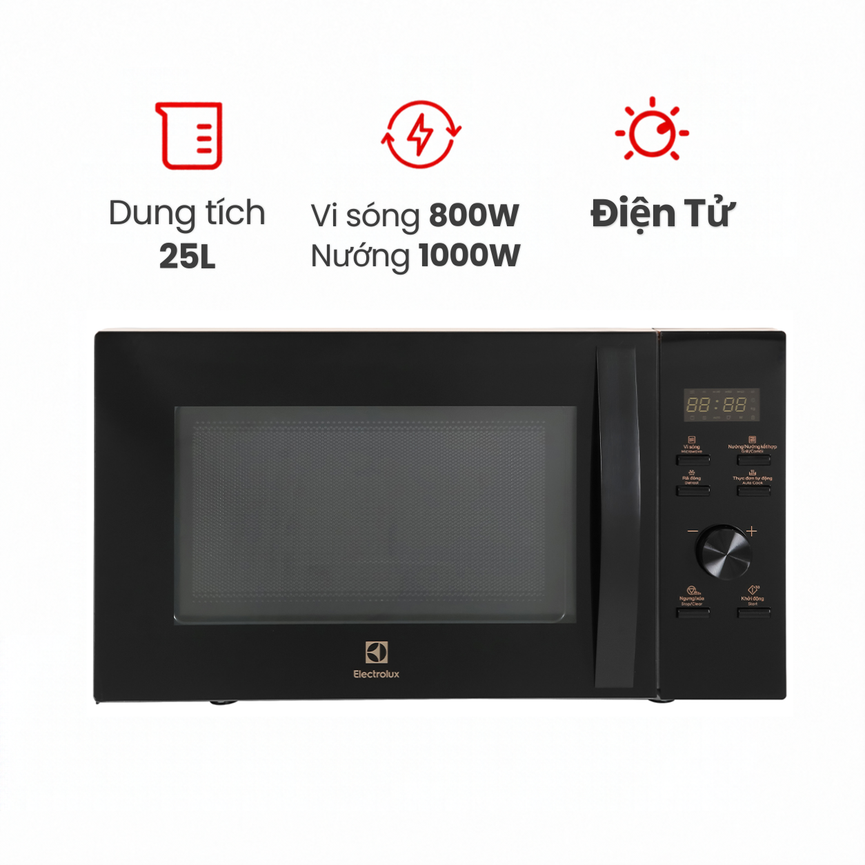 Lò vi sóng Electrolux EMG25D59EB 25 lít có nướng