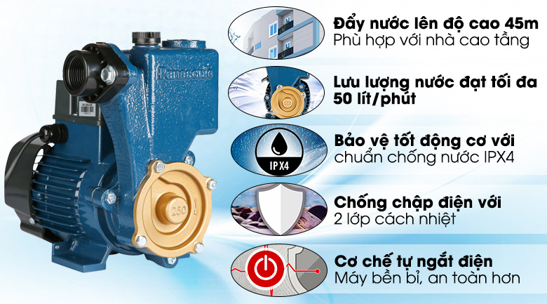 Máy bơm nước đẩy cao Panasonic GP-250JXK-NV5 250W