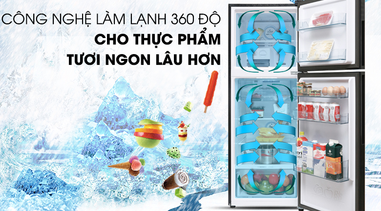 Tủ lạnh Aqua AQR-IG248EN Inveter 235 lít