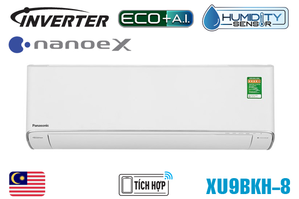 Điều hòa Panasonic cao cấp 1 chiều 9000Btu Inverter CS/CU-XU9BKH-8 mới 2025