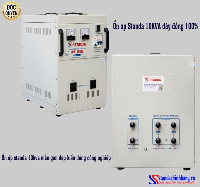 Ổn áp đa chức năng Standa DRII-10000 10KVA dải 50 - 250V