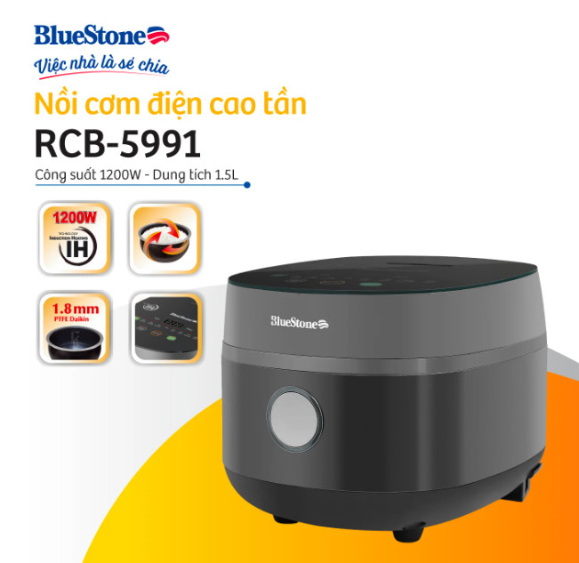 Nồi cơm điện cao tần Bluestone RCB-5991 1.2 lít