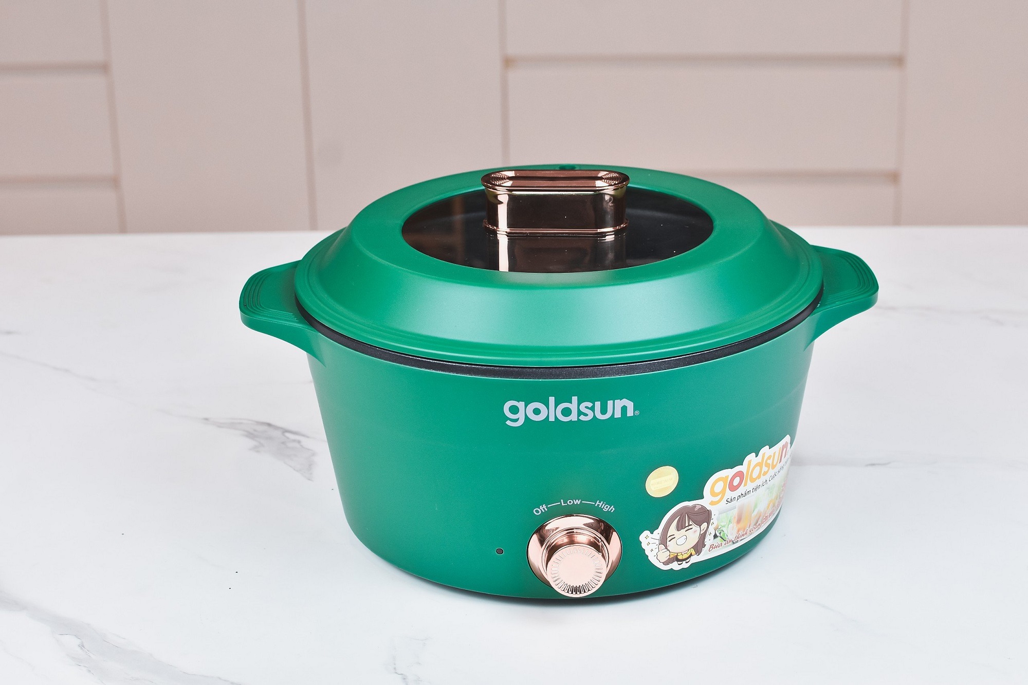 Lẩu điện Goldsun có xửng hấp GMC3003 5L