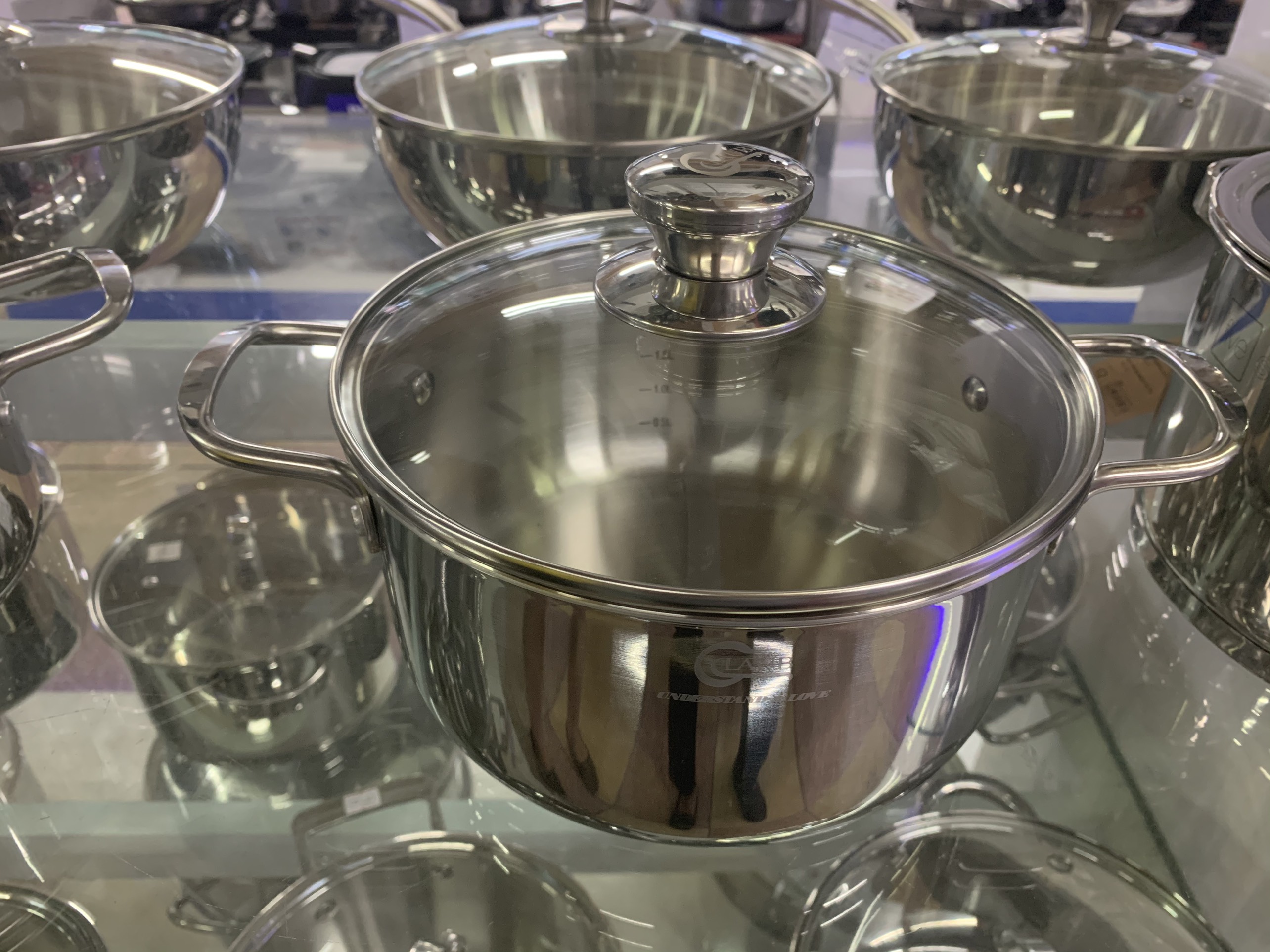 Nồi inox 304 Glaub NGLAUB20 3 lớp nguyên khối 20cm