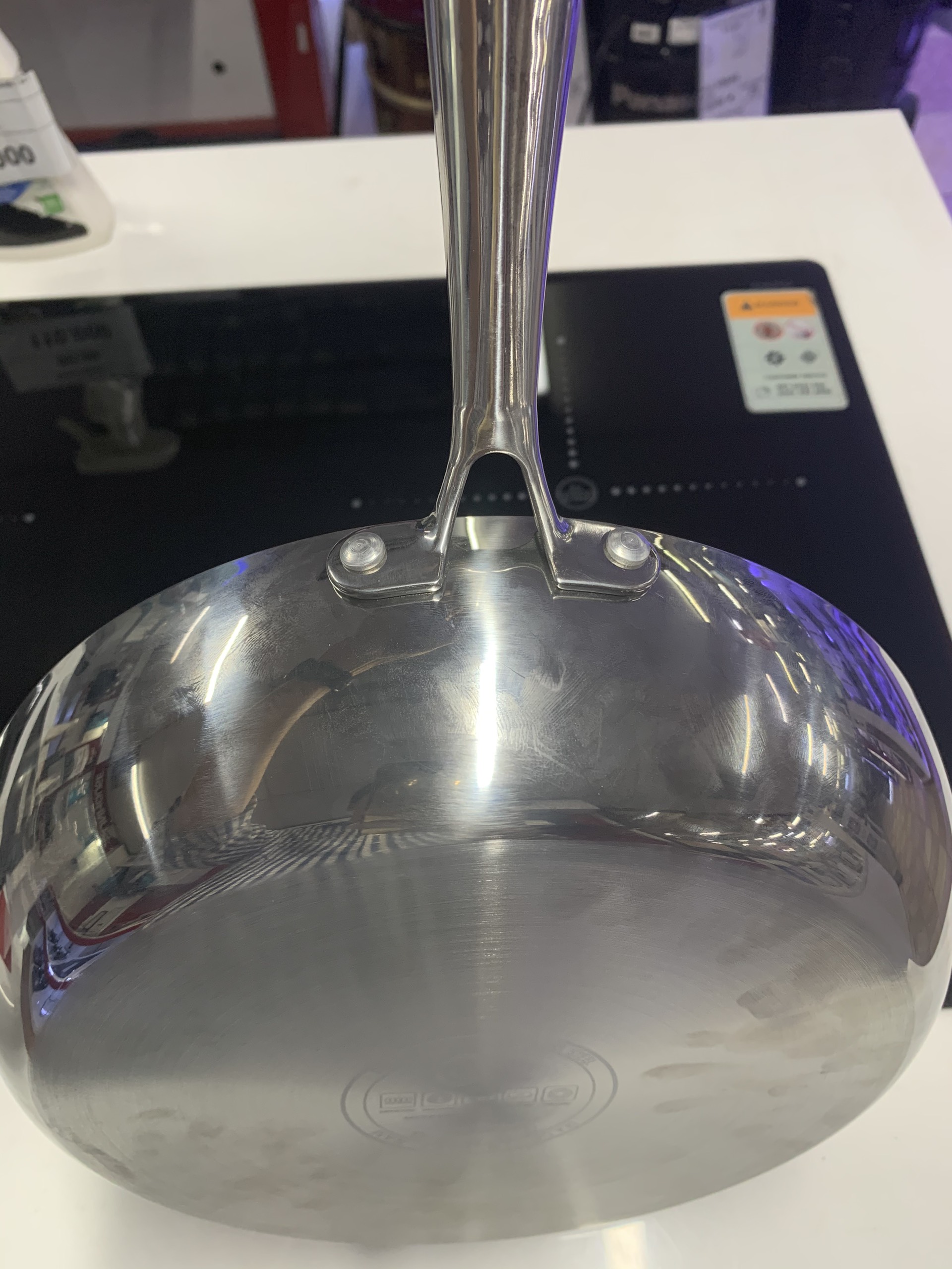 Chảo inox 304 chống dính Glaub CRGLAUB24 3 lớp nguyên khối 24cm