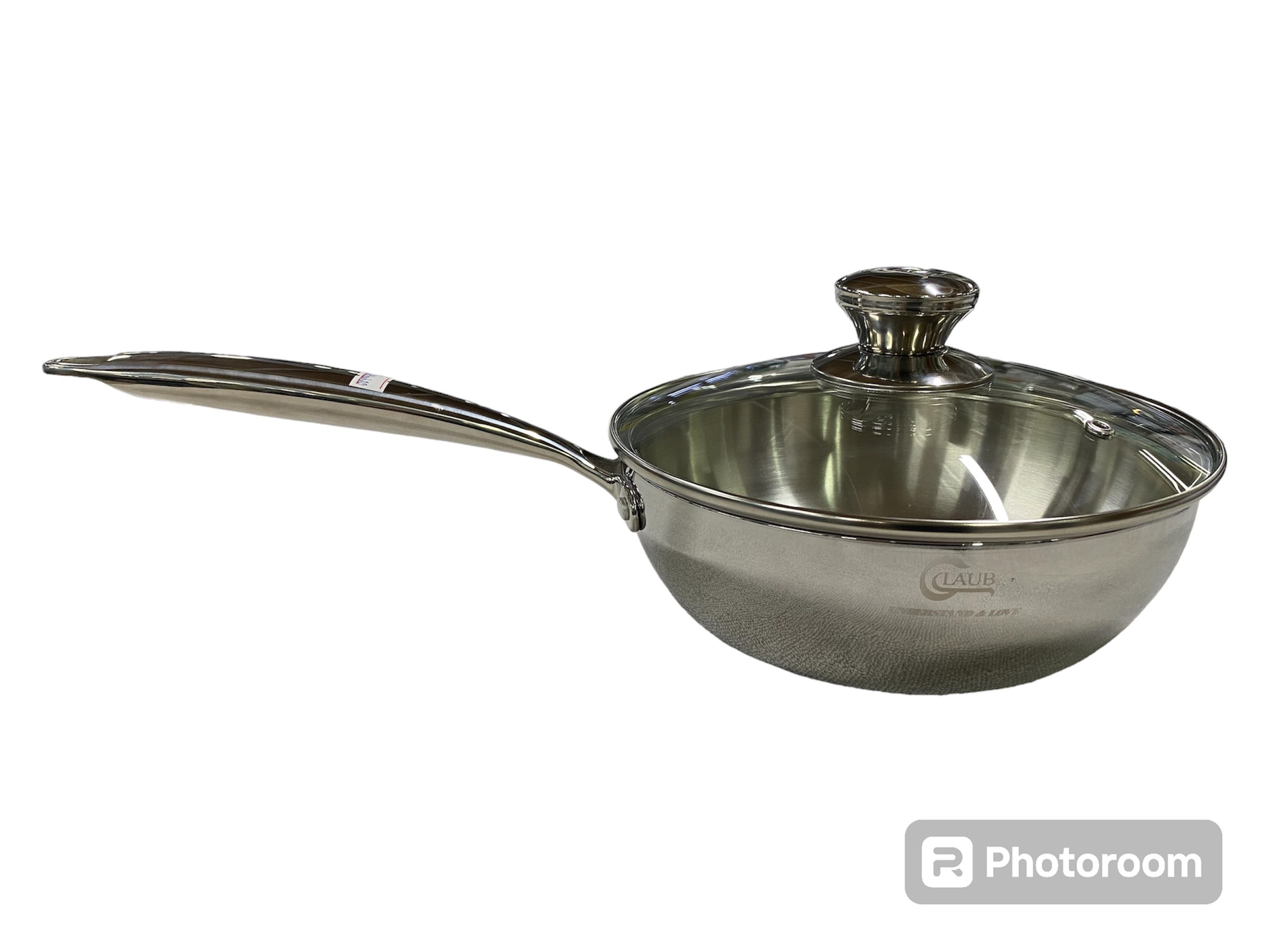 Chảo inox 304 Glaub CXGLAUB24 3 lớp nguyên khối 24 cm sâu lòng