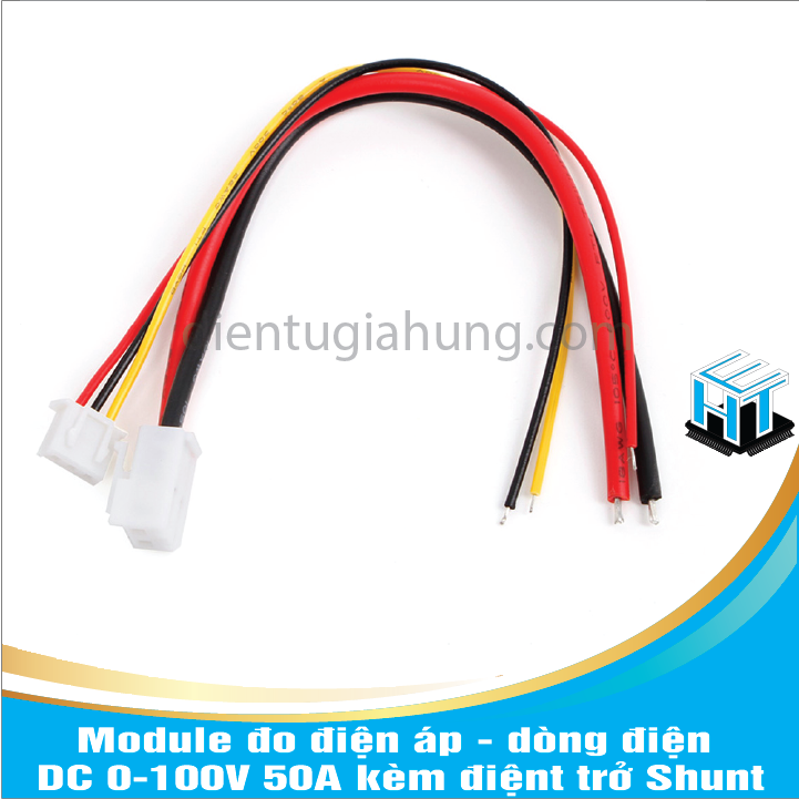 Module Do Ap Module đo điện áp - dòng điện DC 0-100V 50A kèm điệnt trở Shunt HTE ...