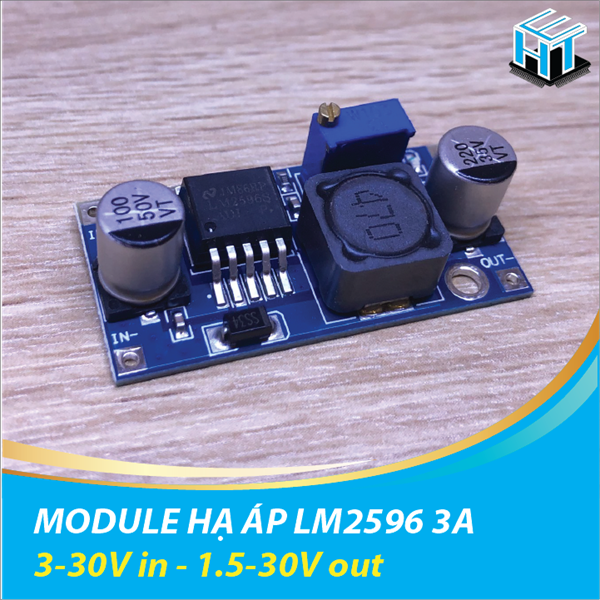 Mạch hạ áp DC LM2596 3A điều chỉnh được HTE LINH KIỆN ĐIỆN TỬ PRO